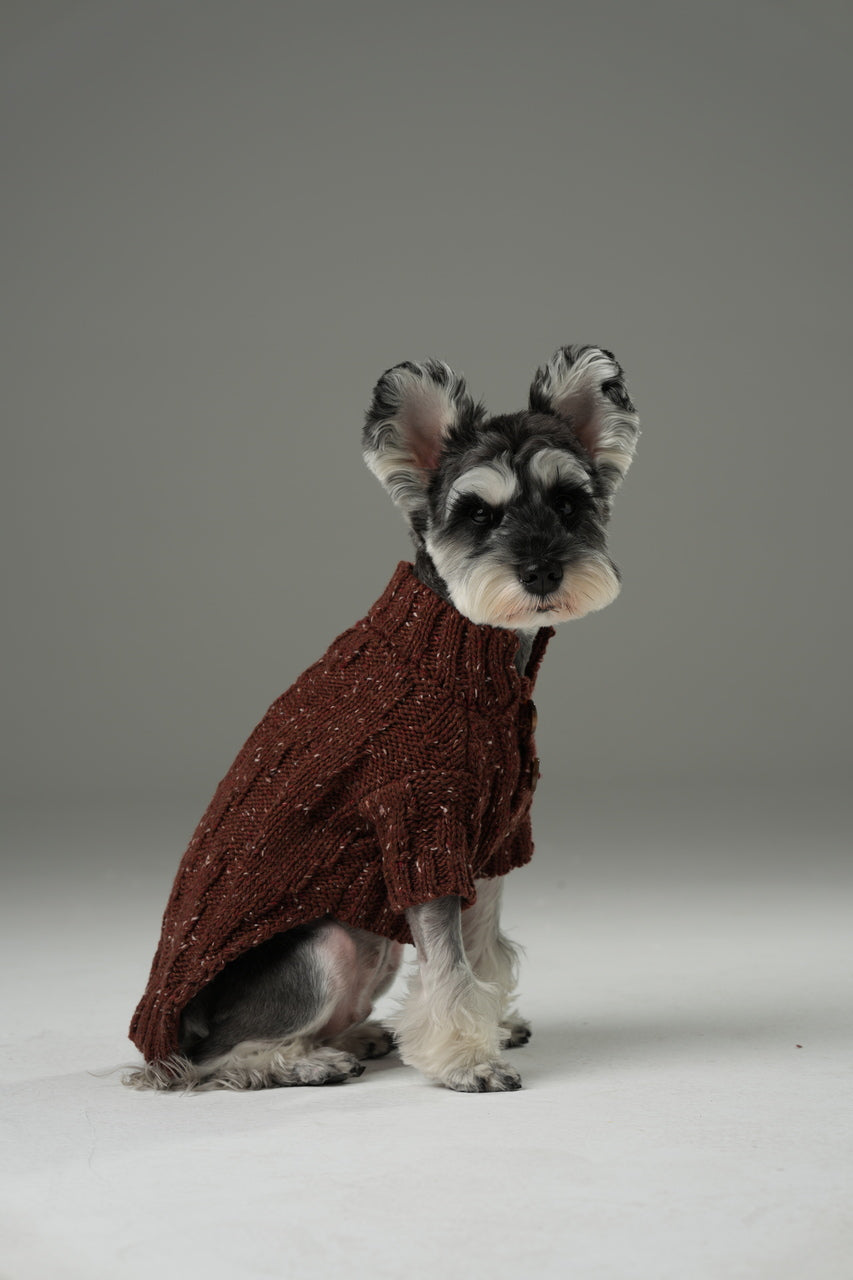 Chelsea Knit Sweater in Burgundy