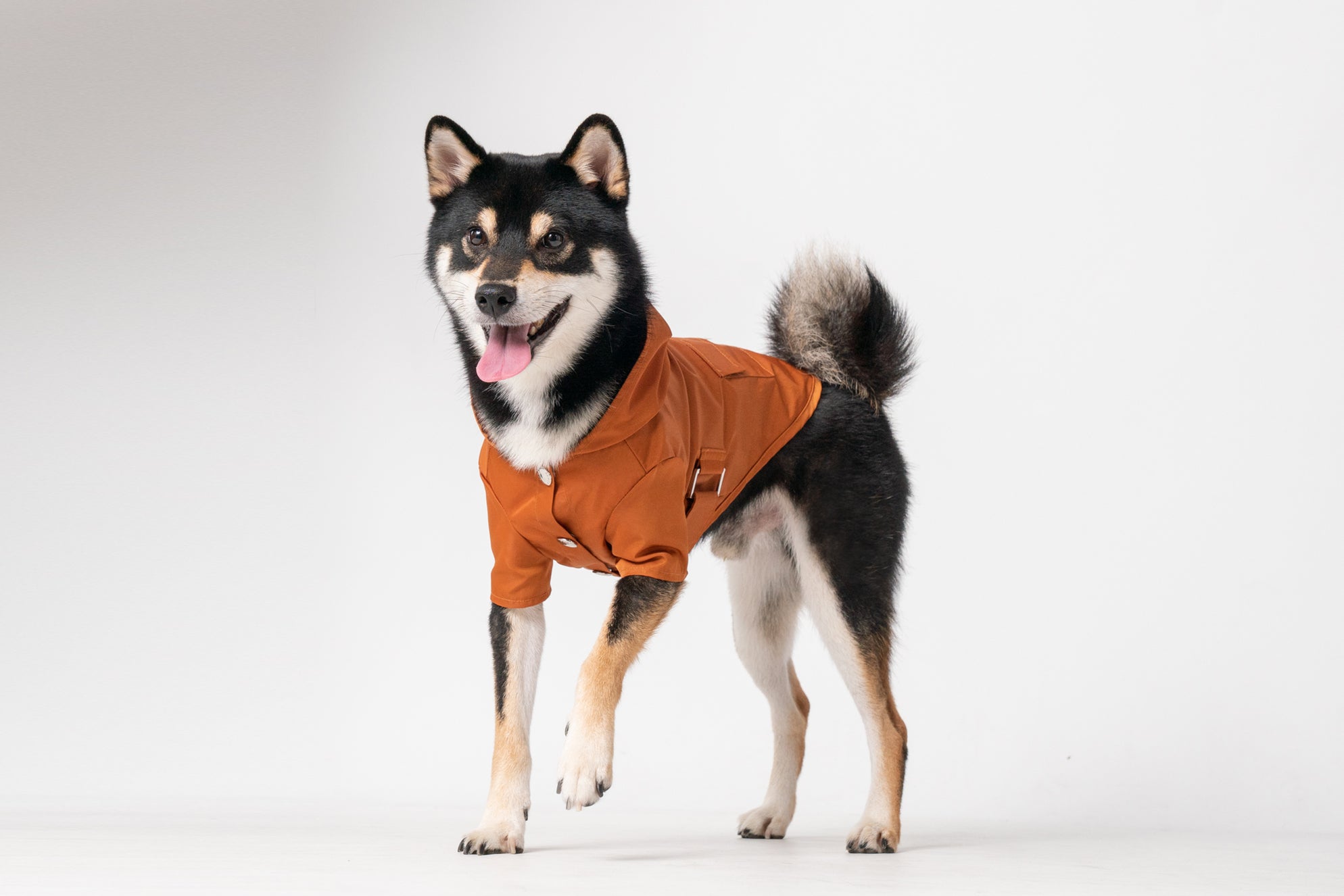 Bowery Raincoat in Orange
