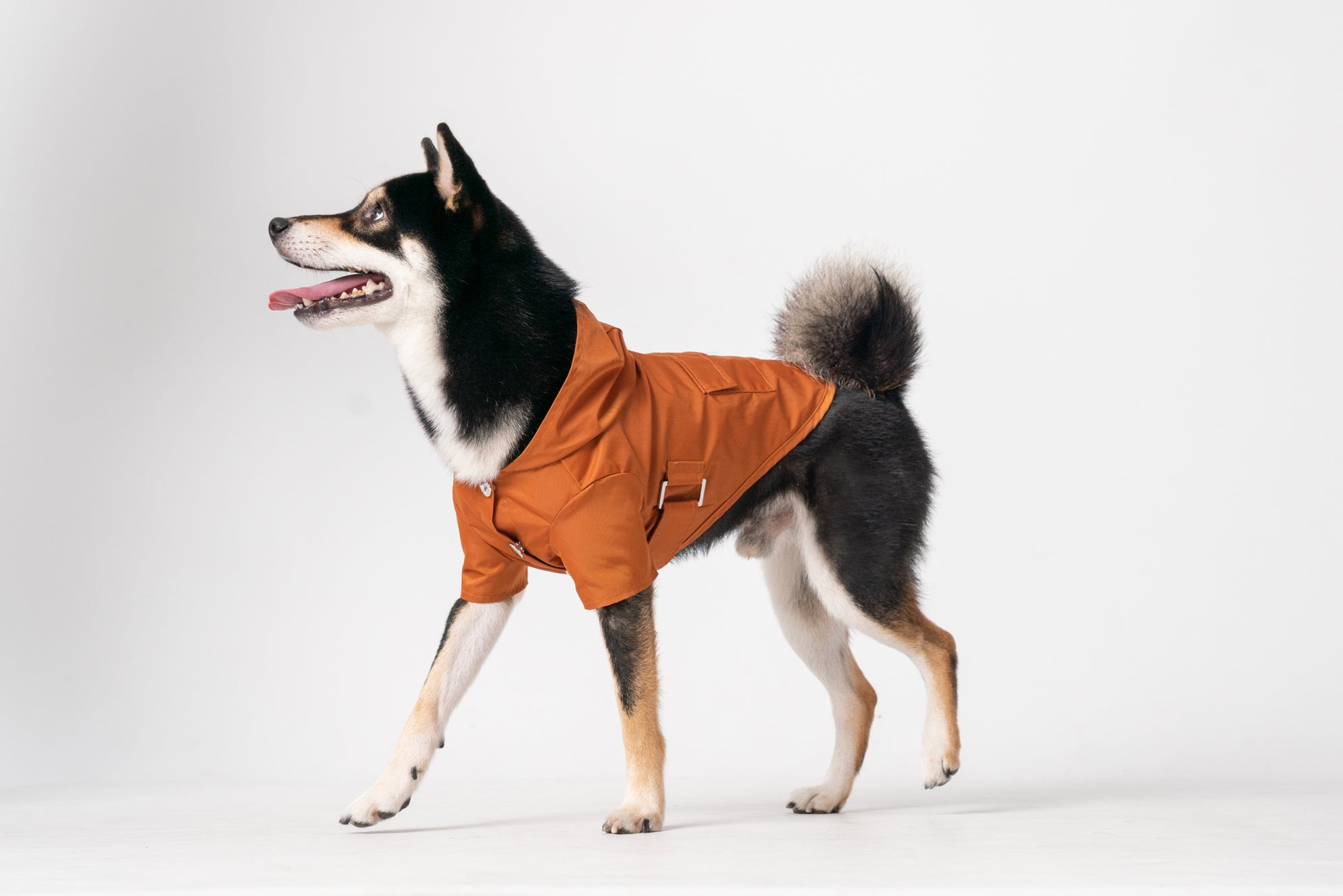 Bowery Raincoat in Orange