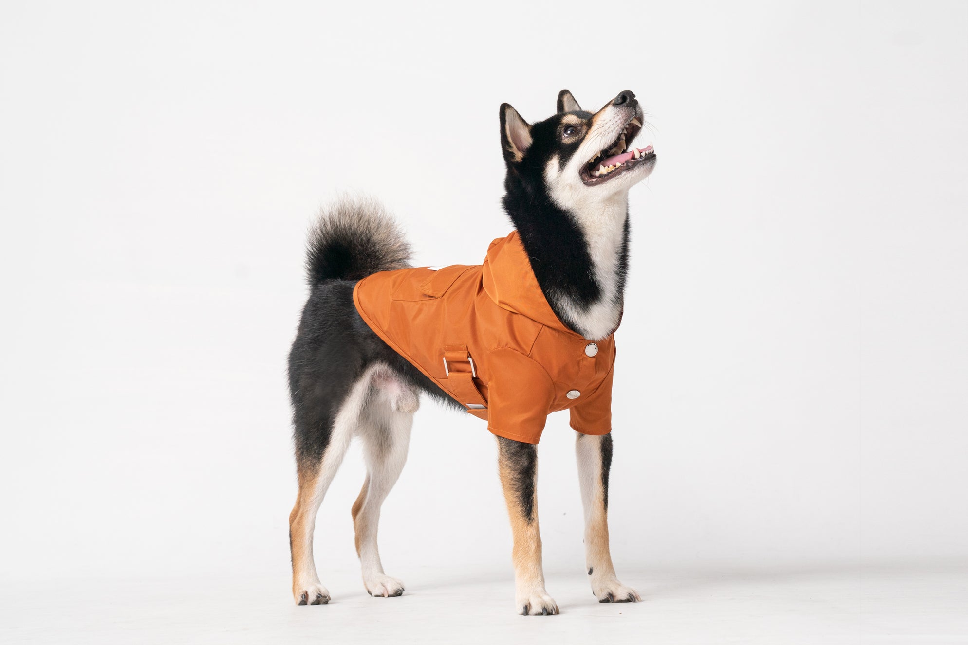 Bowery Raincoat in Orange