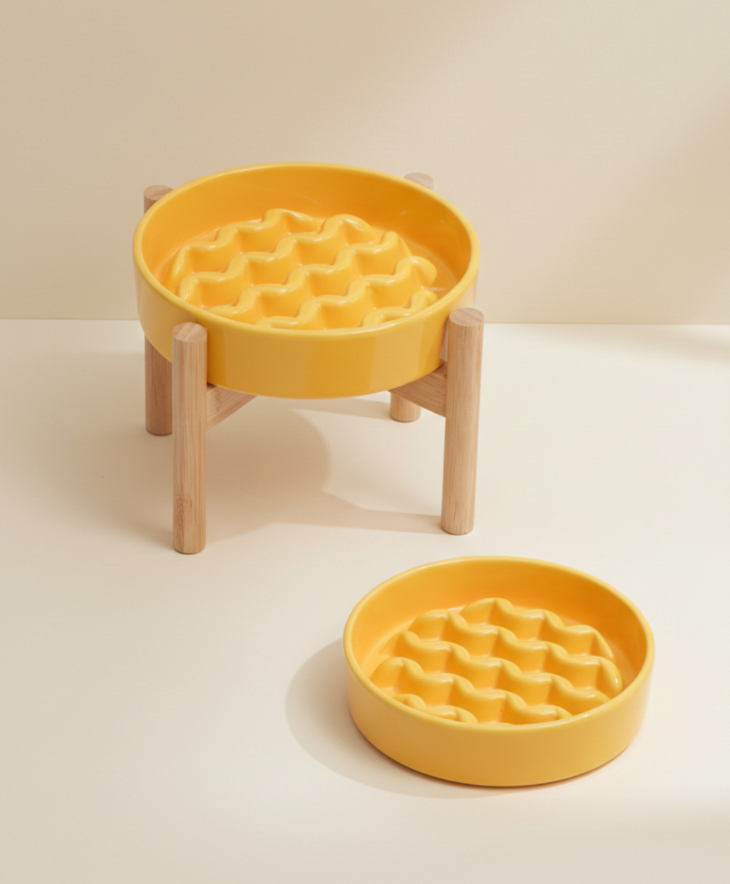 Wave Slow Feeder Dog Bowl