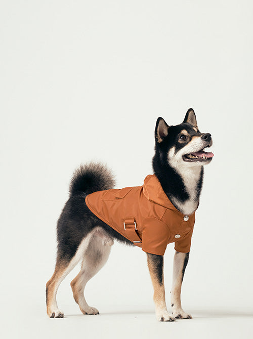Bowery Raincoat in Orange